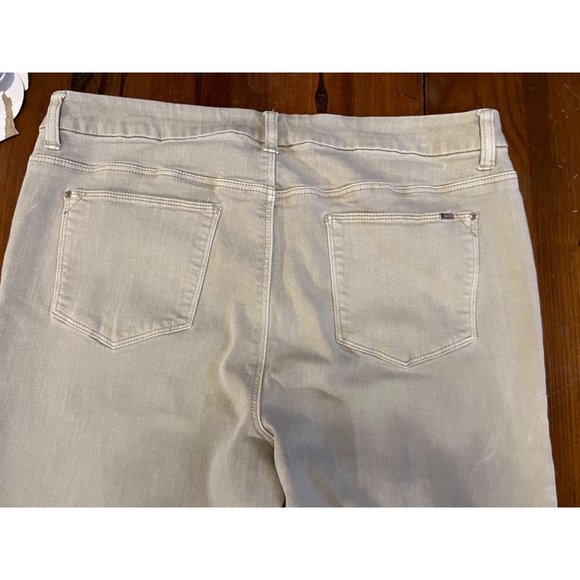Chico’s So Slimming beige cotton denim pants size 2 ankle length - Picture 4 of 9